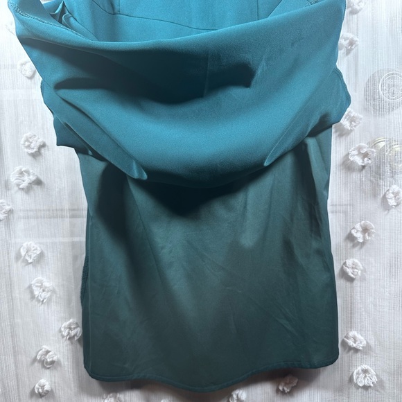 NWOT Maggy London Women’s Peacock Blue Midi Dress Size 8 - Picture 7 of 9